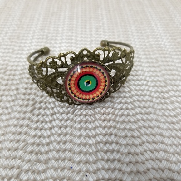 Bracelet with Vintage Brass Look - Picture 2 of 5